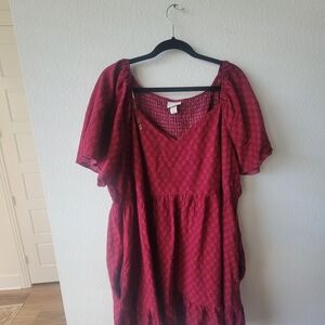 Target Ava & Viv Deep Magenta Dress With Pockets